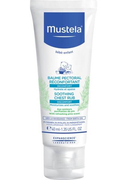 Mustela Soothing Comfort Chest Rub Göğüs Balsamı 40 ml