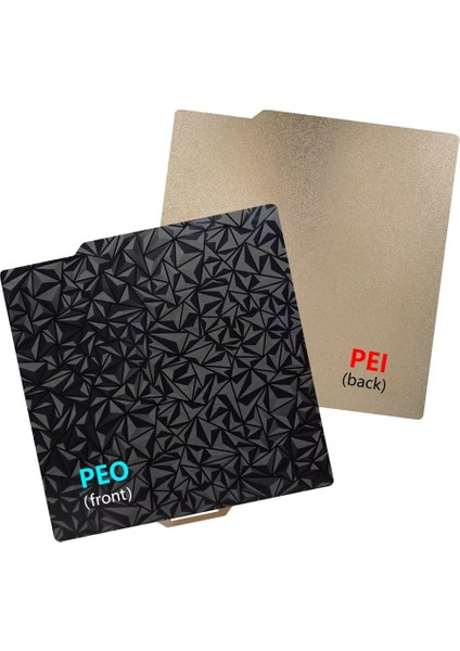 Bambu Lab X1 P1P Çift Taraflı Büyük Desenli Peo-Pei Kaplı Yay Çeliği TABLA-257X257MM