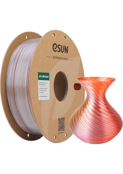 Pla-Silk Mystic Filament Altın-Gümüş-Bakır 1.75MM 1000GR