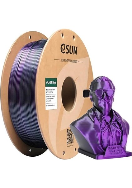 Pla-Silk Magic Filament Siyah-Mor 1.75MM 1000GR