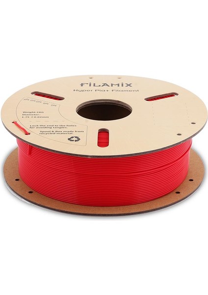 Yüksek Hızlı Hyper Pla+ Filament 1.75MM 1kg-Ateş Kırmızı modelleri