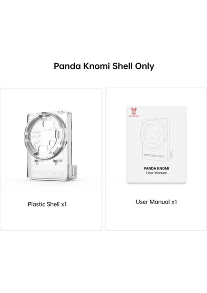 Bıgtreetech Panda Knomi Plastik Ön Vizör Kapağı-Bambu Lab A1 Serisi Uyumlu fiyatları