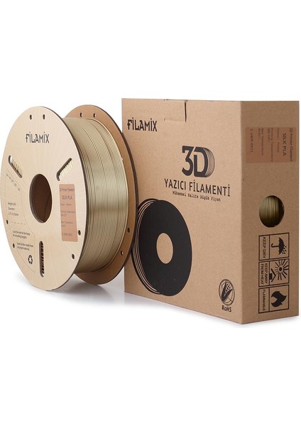 Silk Pla Filament 1.75MM 1kg-Bronz