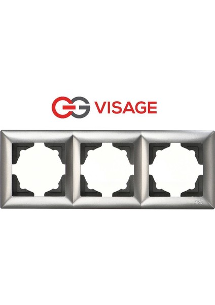 Visage Ambiance Füme 3 Lü Çerçeve - Priz ve Anahtar Için Uyumlu Çerçeve fiyatları