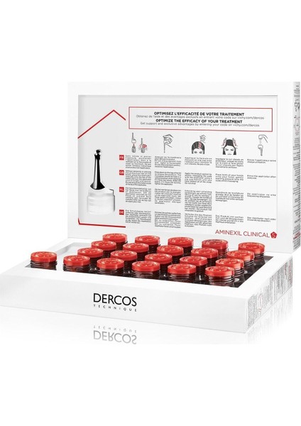 Vichy Dercos Aminexil Clinical 5 Kadın Saç Serumu 21 x 6 ml