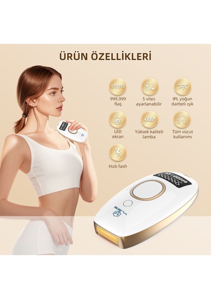 Yüksek Kapasiteli ipl Lazer Epilasyon Cihazı, otomatik ve manuel mod, kablolu, geniş alan