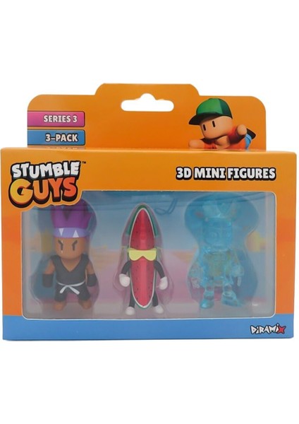 TUY23000 Stumble Guys 3lü Mini Figür modelleri