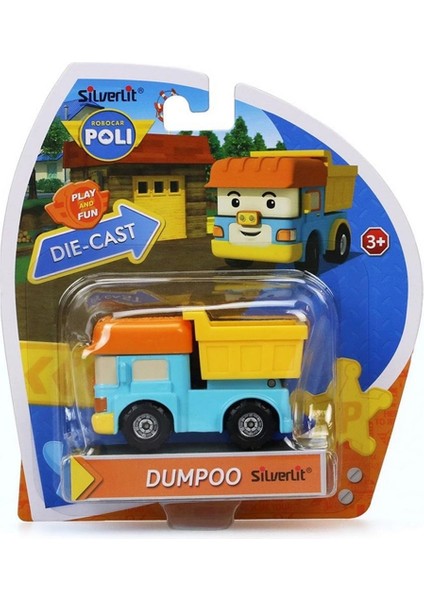 Robocar Poli Metal Araç Karakter Figür Dumpoo