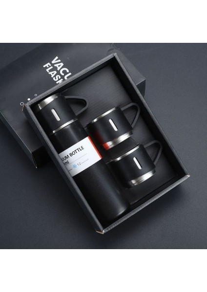 Paslanmaz Çelik Bardaklı Termos Seti 500 ml modelleri