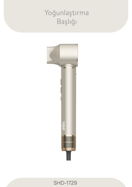 Pro Compact Multi-Styler Hava Üfleme 5in1 Saç Şekillendirici Bldc Motor SHD-1729 Shiny Gold