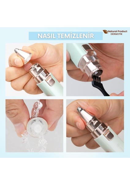Yüz Kaş Bıyık ve Burun Epilatörü Tüy Alma Aleti Epilasyon Traş Makinesi