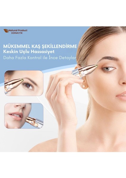 Yüz Kaş Bıyık ve Burun Epilatörü Tüy Alma Aleti Epilasyon Traş Makinesi