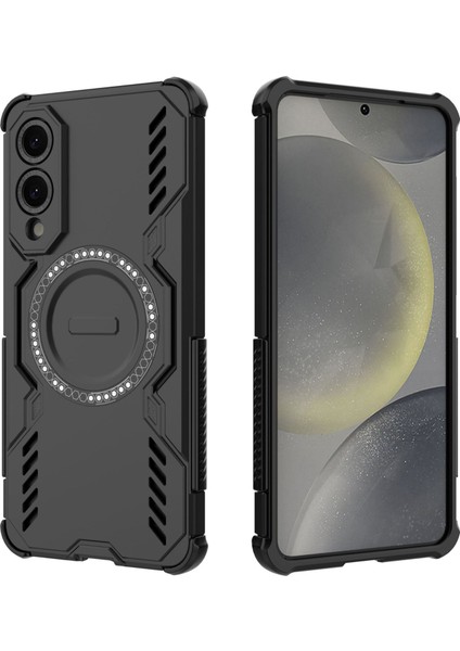 Samsung Galaxy S25 Edge Manyetik Telefon Kılıfı, Güçlü Manyetik Isı Dağılımı Telefon Kılıfı Kapağı Samsung Galaxy S25 Edge (Yurt Dışından) modelleri