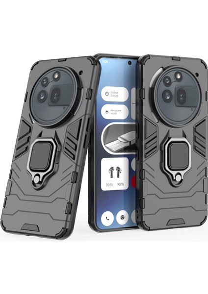 Nothing Phone 3A Pro Darbeye Dayanıklı Telefon Kılıfı ve Yüzük Tutucu (Yurt Dışından)