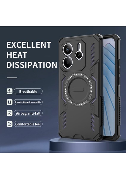 Xiaomi Redmi Note 14 5g Manyetik Telefon Kılıfı, Güçlü Manyetik Isı Dağılımı Telefon Kılıfı Kapağı Xiaomi Redmi Note 14 5g (Yurt Dışından) fiyatları