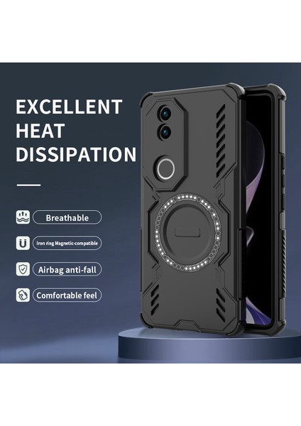 Vivo V50 Manyetik Telefon Kılıfı, Güçlü Manyetik Isı Dağılımı Telefon Kılıfı Kapağı Vivo V50 (Yurt Dışından) fiyatları