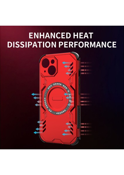 iPhone 16 Plus Manyetik Telefon Kılıfı, Güçlü Manyetik Isı Dağılımı Telefon Kılıfı Kapağı iPhone 16 Plus (Yurt Dışından) fiyatları