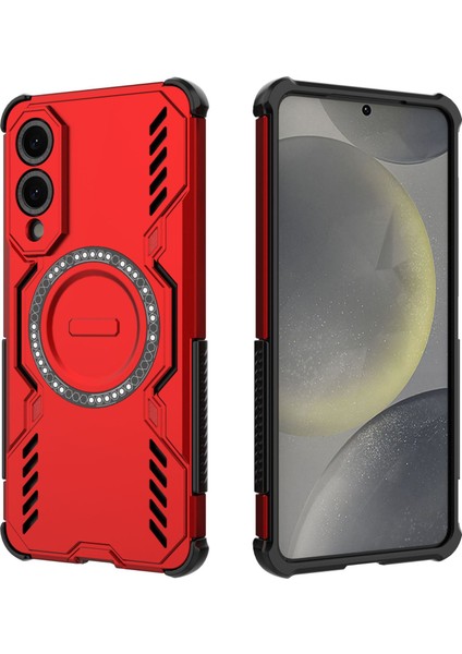 Samsung Galaxy S25 Edge Manyetik Telefon Kılıfı, Güçlü Manyetik Isı Dağılımı Telefon Kılıfı Kapağı Samsung Galaxy S25 Edge (Yurt Dışından) modelleri