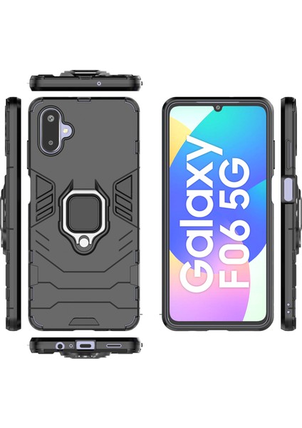 Samsung Galaxy M06 5g Darbeye Dayanıklı Telefon Kılıfı ve Yüzük Tutucu (Yurt Dışından) modelleri