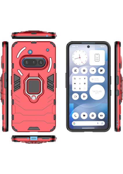 Nothing Phone 3A Darbeye Dayanıklı Telefon Kılıfı ve Yüzük Tutucu (Yurt Dışından) modelleri