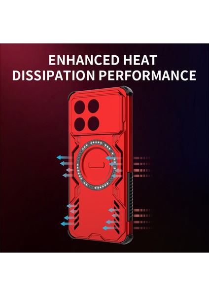 Xiaomi Redmi K70 Manyetik Telefon Kılıfı, Güçlü Manyetik Isı Dağılımı Telefon Kılıfı Kapağı Xiaomi Redmi K70 (Yurt Dışından) fiyatları
