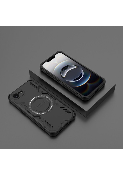 iPhone 16E Manyetik Telefon Kılıfı, Güçlü Manyetik Isı Dağılımı Telefon Kılıfı Kapağı iPhone 16E (Yurt Dışından)