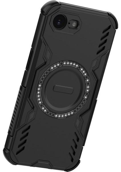 iPhone 16E Manyetik Telefon Kılıfı, Güçlü Manyetik Isı Dağılımı Telefon Kılıfı Kapağı iPhone 16E (Yurt Dışından) modelleri