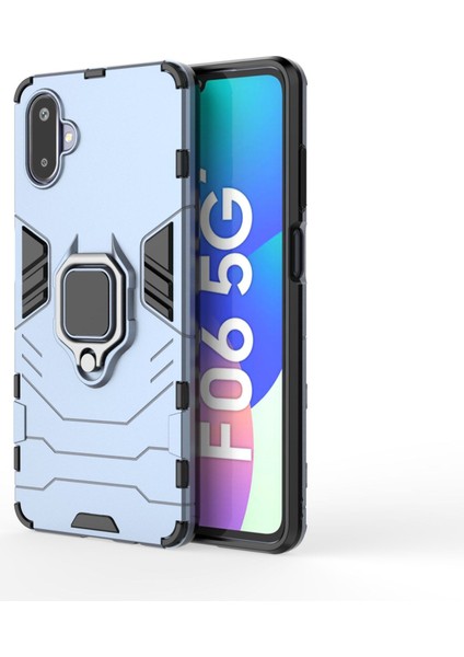 Samsung Galaxy F06 Darbeye Dayanıklı Telefon Kılıfı ve Yüzük Tutucu (Yurt Dışından)