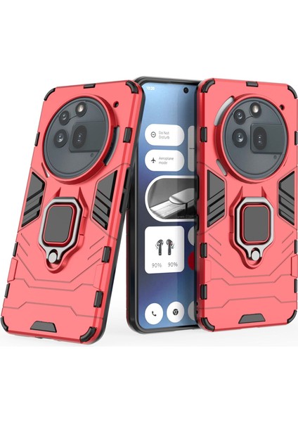 Nothing Phone 3A Pro Darbeye Dayanıklı Telefon Kılıfı ve Yüzük Tutucu (Yurt Dışından)