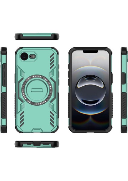 iPhone 16E Manyetik Telefon Kılıfı, Güçlü Manyetik Isı Dağılımı Telefon Kılıfı Kapağı iPhone 16E (Yurt Dışından) modelleri