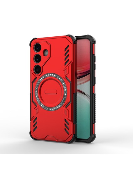 Samsung Galaxy S25 Manyetik Telefon Kılıfı, Güçlü Manyetik Isı Dağılımı Telefon Kılıfı Kapağı Samsung Galaxy S25 (Yurt Dışından)