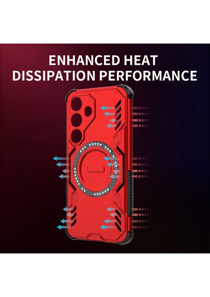 Samsung Galaxy S25 Manyetik Telefon Kılıfı, Güçlü Manyetik Isı Dağılımı Telefon Kılıfı Kapağı Samsung Galaxy S25 (Yurt Dışından) fiyatları