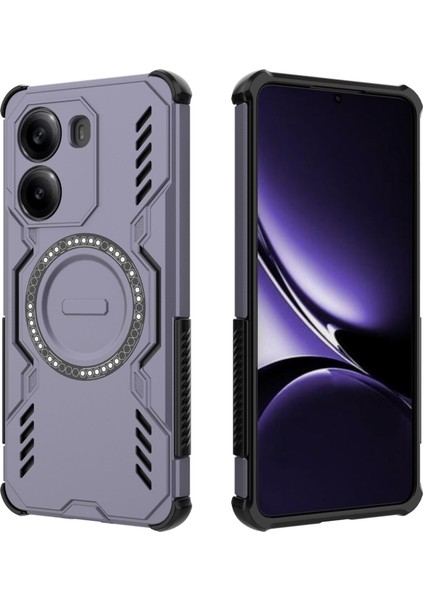 Xiaomi Redmi Turbo 4 Manyetik Telefon Kılıfı, Güçlü Manyetik Isı Dağılımı Telefon Kılıfı Kapağı Xiaomi Redmi Turbo 4 (Yurt Dışından)