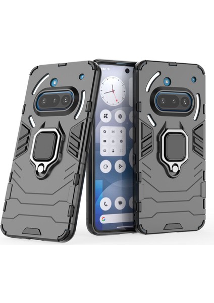 Nothing Phone 3A Darbeye Dayanıklı Telefon Kılıfı ve Yüzük Tutucu (Yurt Dışından)