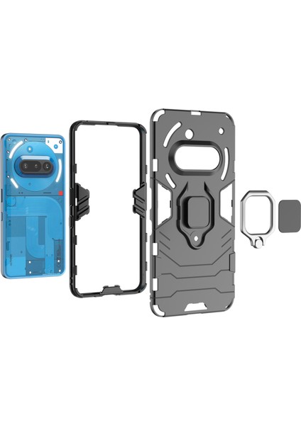 Nothing Phone 3A Darbeye Dayanıklı Telefon Kılıfı ve Yüzük Tutucu (Yurt Dışından) fırsatları