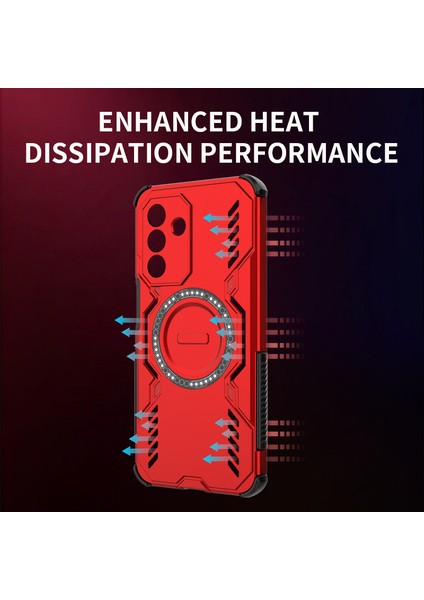 Samsung Galaxy A26 Manyetik Telefon Kılıfı, Güçlü Manyetik Isı Dağılımı Telefon Kılıfı Kapağı Samsung Galaxy A26 (Yurt Dışından) fiyatları