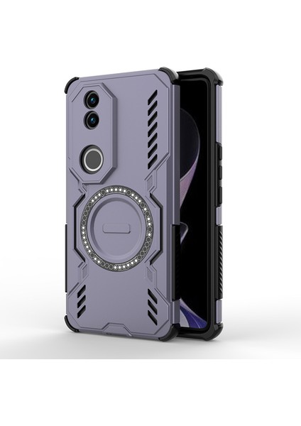 Vivo V50 Manyetik Telefon Kılıfı, Güçlü Manyetik Isı Dağılımı Telefon Kılıfı Kapağı Vivo V50 (Yurt Dışından)