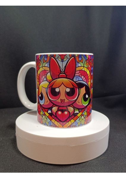 Powerpuff Girls Temalı Porselen Kupa Bardak