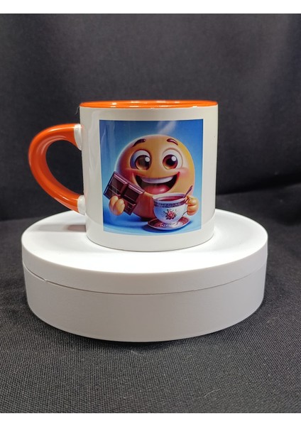 Porselen Turuncu Nescafe Fincanı fiyatları