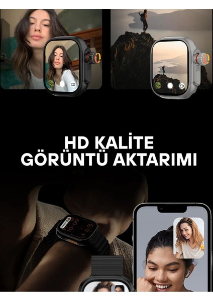 Hw Ultra 3 Call Btk Sim Kartlı Kameralı Yapay Zeka Android Amoled Ekran Akıllı Saat modelleri