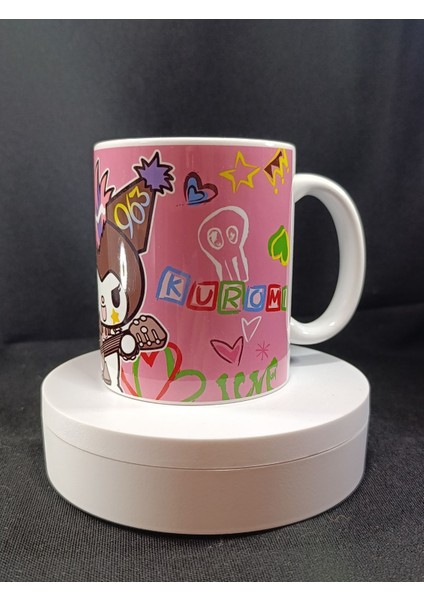 Kuromi Love Porselen Kupa Bardak modelleri