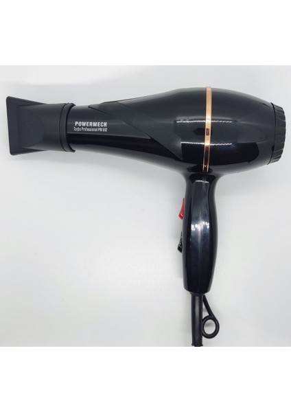 PM-502 3500 Performans Profesyonel Kuaför Fön ve Saç Kurutma Makinesi Siyah 2500W