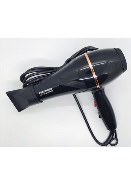 PM-502 3500 Performans Profesyonel Kuaför Fön ve Saç Kurutma Makinesi Siyah 2500W