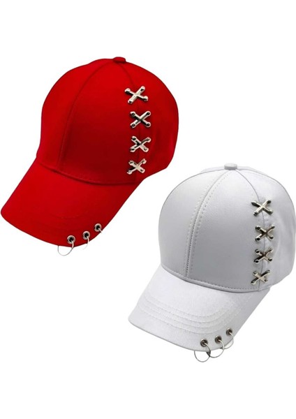 Punk Master Baseball Kep Şapka 2'li Set