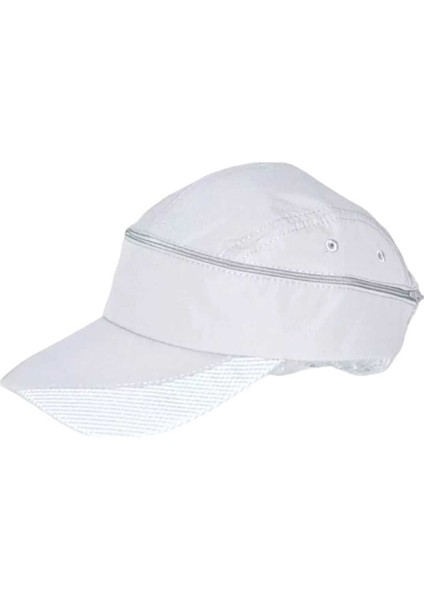 Mikro Kumaş Fermuarlı Sporcu Koşu Tenis Şapkası Vizör Şapka