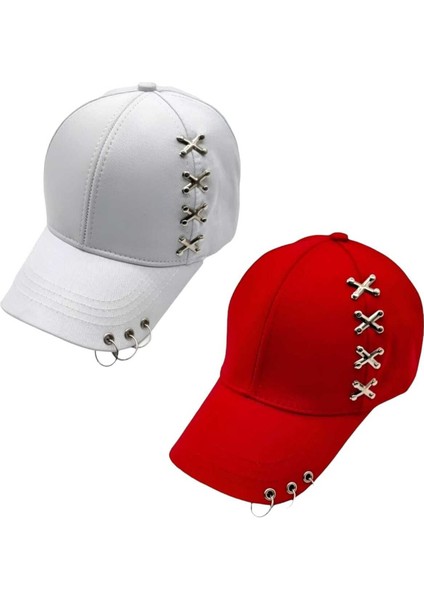 Punk Master Baseball Kep Şapka 2'li Set