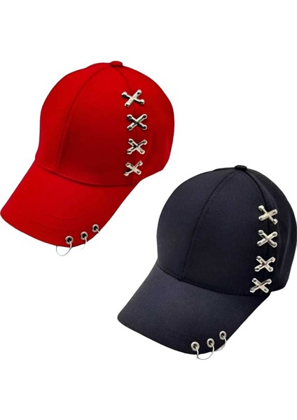 Punk Master Baseball Kep Şapka 2'li Set