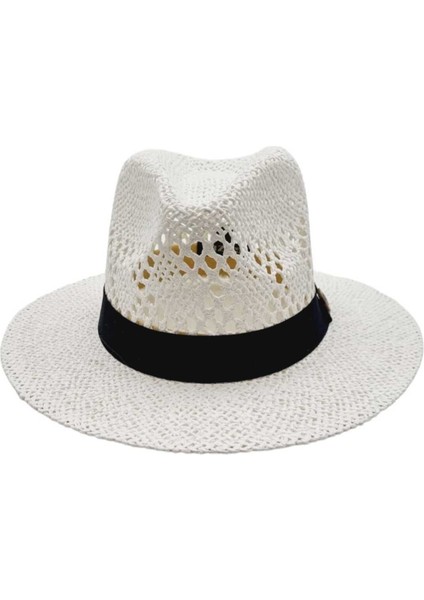 Organik Hasır Örme Fötr Kovboy Şapka modelleri