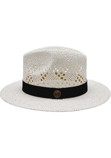 Organik Hasır Örme Fötr Kovboy Şapka fırsatları