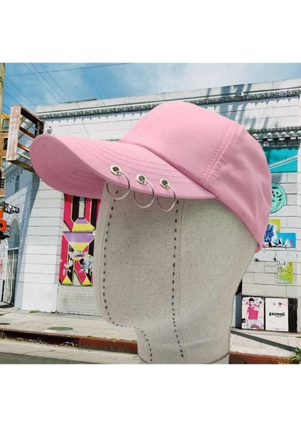 Arkadan Ayarlanabilir 3 Halka Piercing Şapka Beyzbol Kep Şapka indirimleri